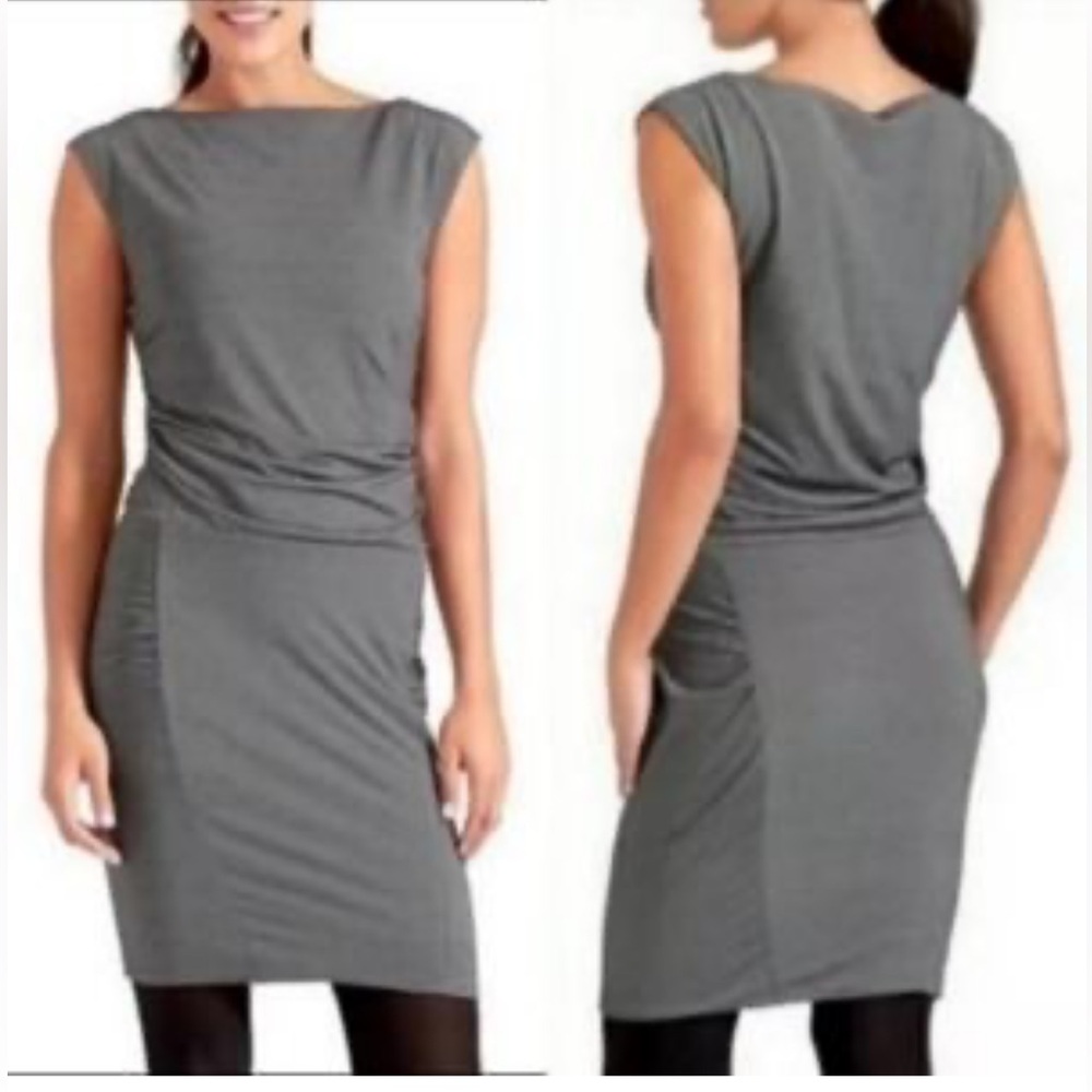 Athleta  Westwood Micro Striped Elastic Waist Dress Women’s Size Medium